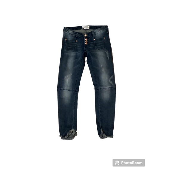 One Teaspoon Super Dupers Distressed Low Rise Skinny Jeans - Picture 1 of 8